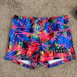 Fleo Vibrant Jungle Print Shorts